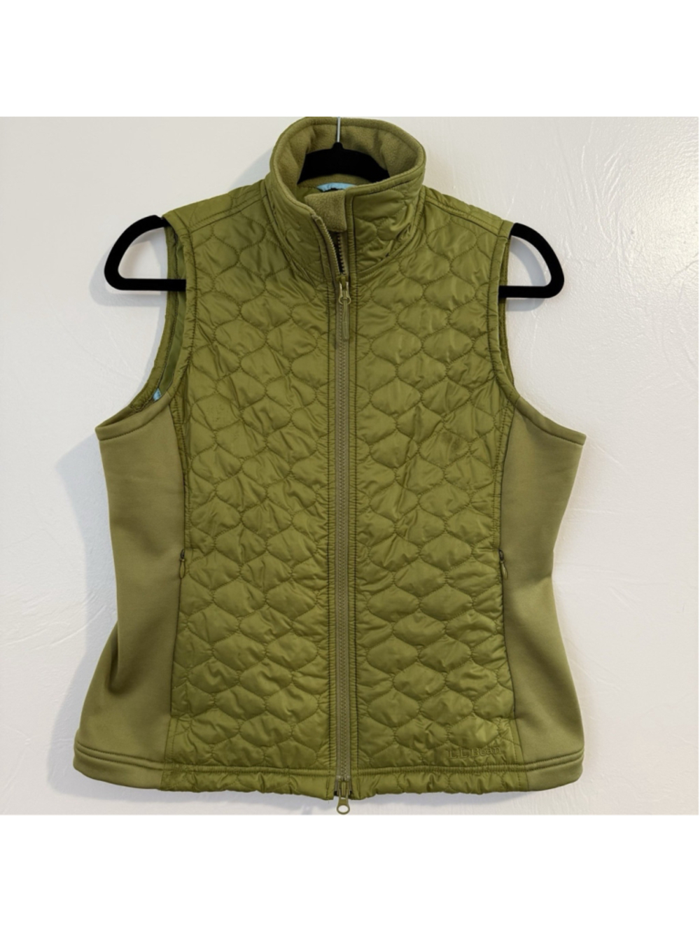 L.L. Bean Women’s Quilted Micro Puff Stretch Vest Size Small Green